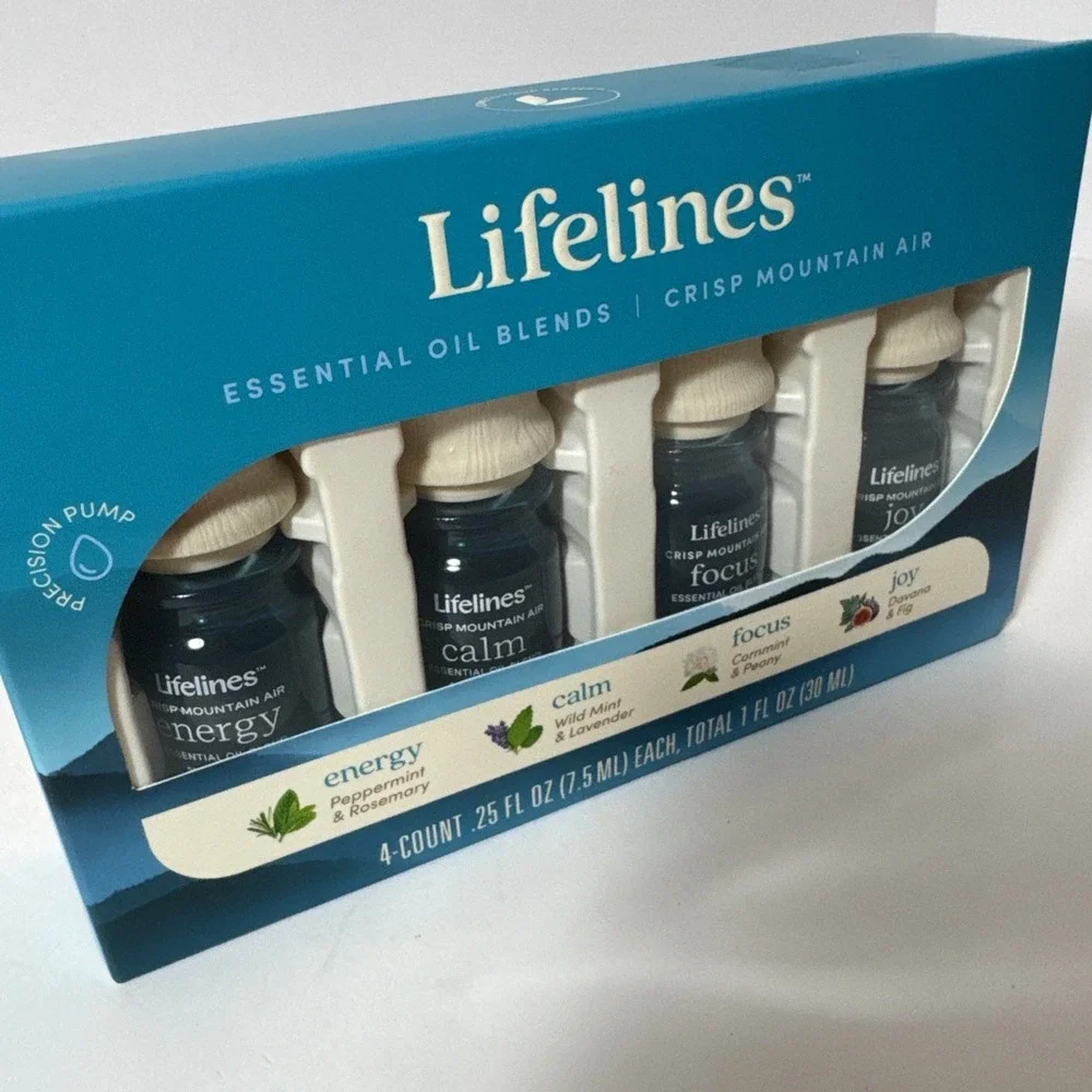 Lifelines Essential Oil Blends‎ - Mess-Free Aromatherapy for Home Crisp Mt Air